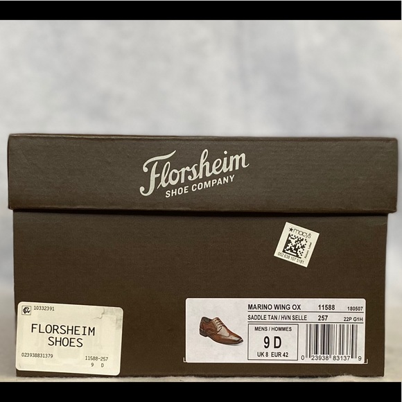 NIB Men’s Florsheim Marino Wing Ox size 9 and 9.5 - Picture 2 of 7